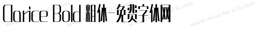 Clarice Bold 粗体字体转换
